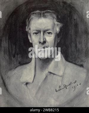 Ritratto di Sir George Alexander di ARTHUR HACKER da Un tributo al genio di William Shakespeare; essere il programma di una rappresentazione al Drury Lane Theatre il 2 maggio 1916, il tercentenario della sua morte; umilmente offerto dai giocatori e dai loro colleghi nelle arti affini della musica e della pittura MACMILLAN AND CO., LIMITED ST. MARTIN'S STREET, LONDRA 1916 Foto Stock