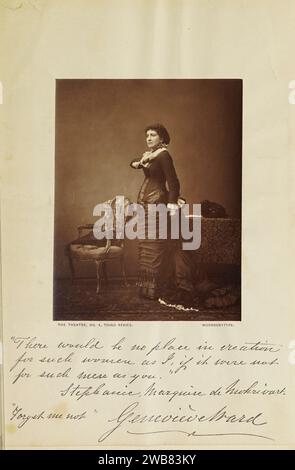 Dame (Lucy) Genevieve Teresa Ward, Contessa de Guerbel nel ruolo di Stephanie, Marquise de Mohrivart in "Forget me Not" dal libro " THE THEATER " A Monthly Review THE DRAMA, MUSIC, AND THE FINE ARTS. A CURA DI CLEMENT SCOTT. DA GENNAIO a GIUGNO 1880. Pubblicato a LONDRA da CHARLES DICKENS & EVANS, 26, WELLINGTON STREET. Foto Stock