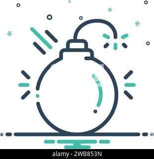 Icona per l'interruzione, nocivo Illustrazione Vettoriale