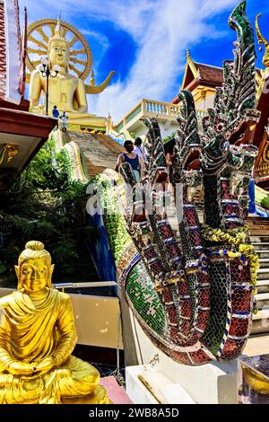 Grande statua del Buddha, Bo Phut, Ko Samui, Thailandia Foto Stock