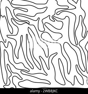 Linee di inchiostro isolate su sfondo bianco. Set di illustrazioni moderne di grafica a mano libera.raccolta di trame di linee disegnate a mano. Include lo scribble vettoriale Illustrazione Vettoriale