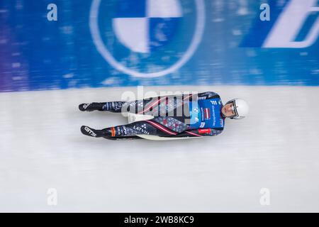 Winterberg Eberspächer Luge World Cup 2023/204 Winterberg GER 7. Januar 2024 , Team Staffel, Eberspächer Luge World Cup 2023/204 Winterberg GER, 7. Januar 2024, Winterberg / Nordrhein-Westfalen / Deutschland, *** Winterberg Eberspächer Luge World Cup 2023 204 Winterberg GER 7 gennaio 2024 , Team Relay, Eberspächer Luge World Cup 2023 204 Winterberg GER , 7 gennaio 2024, Winterberg Nordrhein Westfalen Germania, Copyright: XSocher/xEibner-Pressefotox EP kso Foto Stock