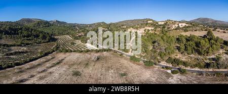 Strada sa Mola e capolinea regionale Manacor, Maiorca, Isole Baleari, Spagna Foto Stock