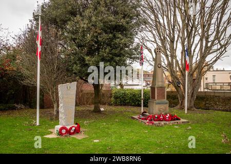 Newhaven, 6 gennaio 2024: War Memorial Green Foto Stock