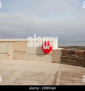 Difese marittime a Watchet, Somerset Foto Stock