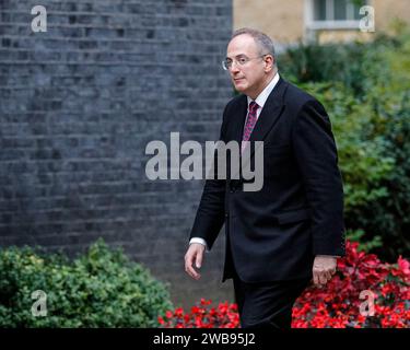 Sir Michael Ellis, KBE KC, politico del partito conservatore britannico, ex procuratore generale, deputato Northampton North, a Downing Street, Londra, REGNO UNITO Foto Stock