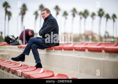 Oliva, Spagna. 9 gennaio 2024. Il manager di Gent Michel Louwagie nella foto durante il training camp invernale della squadra di calcio belga KAA Gent, a oliva, Spagna, martedì 9 gennaio 2024. BELGA PHOTO JASPER JACOBS Credit: Belga News Agency/Alamy Live News Foto Stock