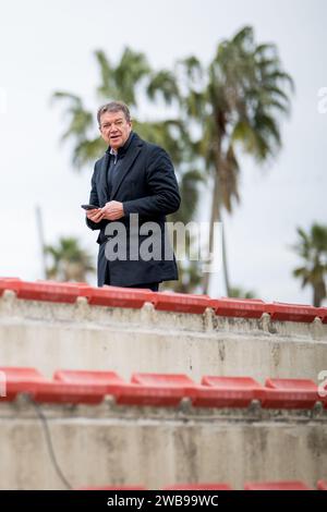 Oliva, Spagna. 9 gennaio 2024. Il manager di Gent Michel Louwagie nella foto durante il training camp invernale della squadra di calcio belga KAA Gent, a oliva, Spagna, martedì 9 gennaio 2024. BELGA PHOTO JASPER JACOBS Credit: Belga News Agency/Alamy Live News Foto Stock