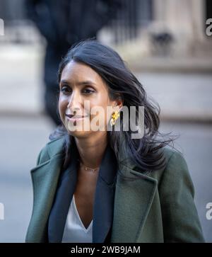 Londra, Regno Unito. 9 gennaio 2024. Claire Coutinho, Segretario per l'energia ad una riunione di gabinetto al 10 di Downing Street Londra. Crediti: Ian Davidson/Alamy Live News Foto Stock