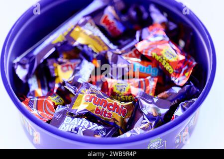 Scatola di dolci Cadbury Heroes Foto Stock