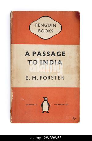 Copertina della vecchia edizione cartacea dei pinguini di a Passage to India di EM Forster Foto Stock