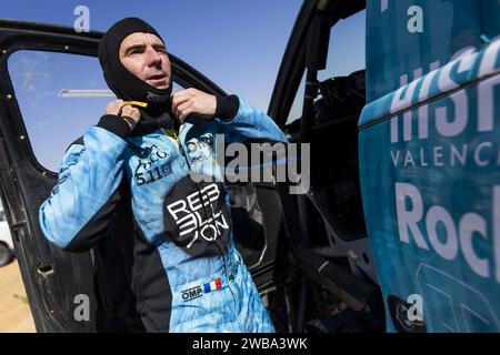 DUMAS Romain (fra), Rebellion Racing, Toyota Hilux, FIA Ultimate, ritratto durante la fase 4 della Dakar 2024 il 9 gennaio 2024 tra al Salamiya e al-Hofuf, Arabia Saudita Foto Stock