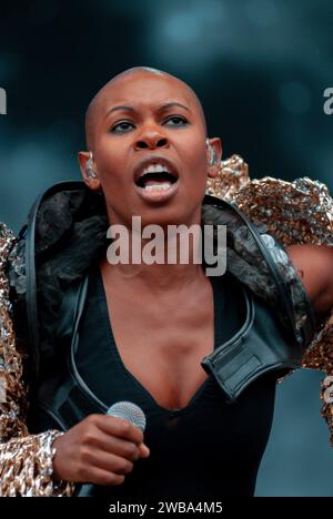 Skunk Anansie, V2010, Hylands Park, Chelmsford, Essex, Regno Unito - 22 agosto 2010 Foto Stock