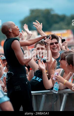 Skunk Anansie, V2010, Hylands Park, Chelmsford, Essex, Regno Unito - 22 agosto 2010 Foto Stock