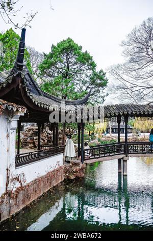 Suzhou, Cina: Umile giardino degli amministratori Foto Stock