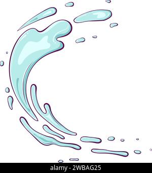 Colore schizzi di liquidi Illustrazione Vettoriale