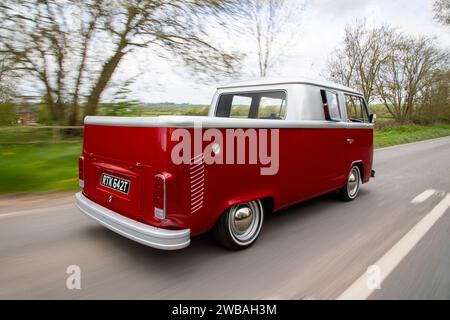 Veicolo pick-up VW tipo 2 Bay con cabina doppia Foto Stock