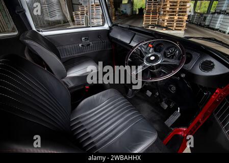 Veicolo pick-up VW tipo 2 Bay con cabina doppia Foto Stock