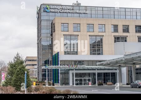 Allentown, Pennsylvania – 1 gennaio 2023: Lehigh Valley Reilly Children's Hospital with Comprehensive care for Children. Foto Stock