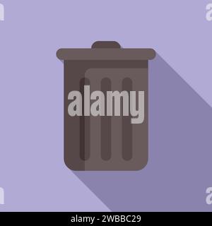 Icona vettore piatto cartella filtro cestino. Caricamento online. Elettronica digitale Illustrazione Vettoriale