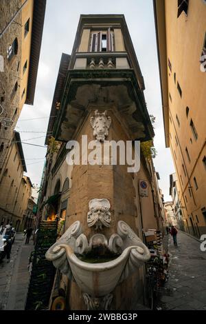 Quartiere storico di Firenze, Italia Foto Stock