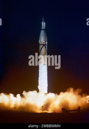 Lancio di Jupiter-C/Explorer 1, Cape Canaveral, Florida, USA, NASA, 31 gennaio 1958 Foto Stock