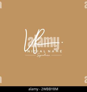 Vettore modello logo firma VF. Illustrazione Vettoriale