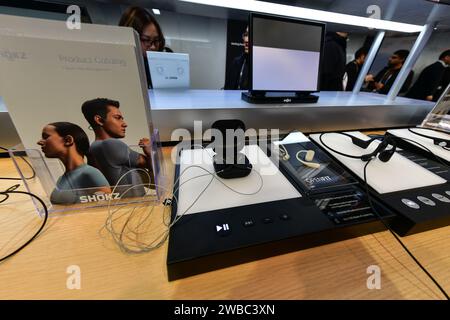 Las Vegas, Nevada, USA. 9 gennaio 2024. Veduta del CES 2024 al Las Vegas Convention Center di Las Vegas, Nevada, il 9 gennaio 2024. Crediti: Dee CEE Carter/Media Punch/Alamy Live News Foto Stock