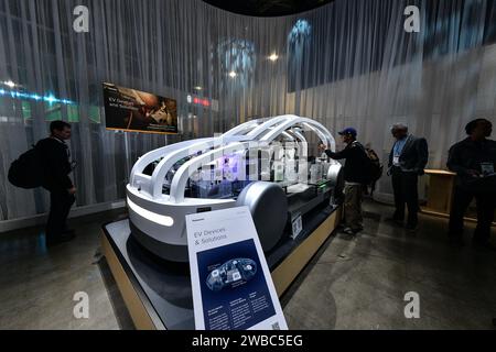 Las Vegas, Nevada, USA. 9 gennaio 2024. Veduta del CES 2024 al Las Vegas Convention Center di Las Vegas, Nevada, il 9 gennaio 2024. Crediti: Dee CEE Carter/Media Punch/Alamy Live News Foto Stock