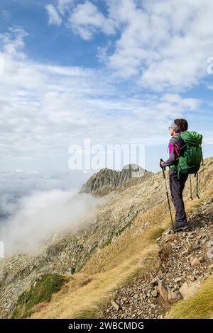 valle de Valier -Riberot-, Parque Natural Regional de los Pirineos de Ariège, cordillera de los Pirineos, Francia Foto Stock