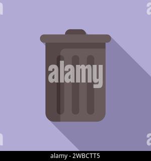 Icona vettore piatto cartella filtro cestino. Caricamento online. Elettronica digitale Illustrazione Vettoriale