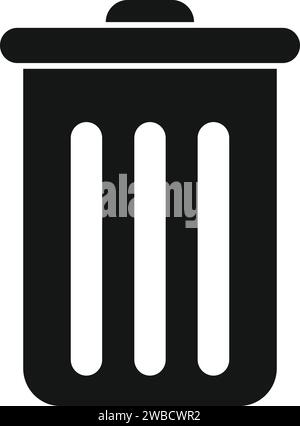 Icona cartella filtro cestino vettore semplice. Caricamento online. Elettronica digitale Illustrazione Vettoriale