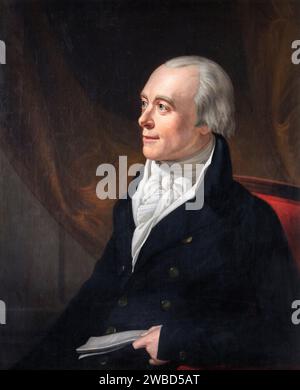 Spencer Perceval (1762-1812), primo ministro britannico del Regno Unito dall'ottobre 1809 fino al suo assassinio nel maggio 1812, ritratto dipinto ad olio su tela di George Francis Joseph, circa 1812 Foto Stock