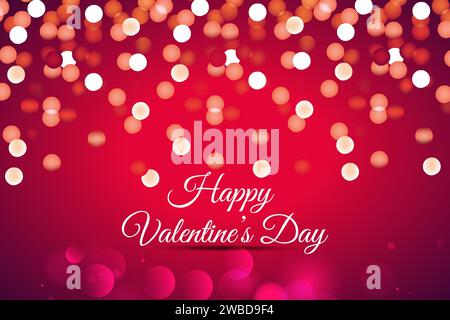 Biglietto d'auguri per San Valentino. Design calligrafico per schede di stampa, striscioni, poster Illustrazione Vettoriale
