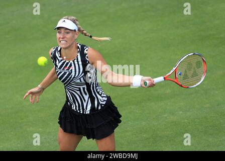 Foto del file datata 17-06-2016 di Angelique Kerber. Gli appassionati di tennis avrebbero potuto essere perdonati per aver pensato che l'ex campione degli Australian Open, di Wimbledon e degli US Open Kerber si fosse ritirato. Invece, dopo essere stato fuori dal tour da Wimbledon 2022 e quasi un anno dopo la nascita della figlia Liana, la tedesca è tornata. Data di emissione: Mercoledì 10 gennaio 2024. Assisti alle rimonte australiane del TENNIS PA story. Il credito fotografico dovrebbe leggere Tim Goode/PA Wire. Foto Stock