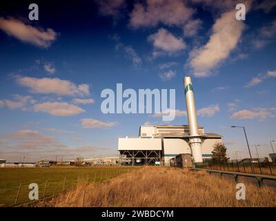 Impianto di riciclaggio dei rifiuti, Dartford, Kent, Inghilterra sud-orientale Foto Stock