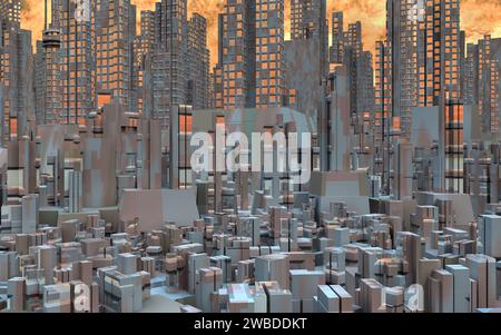 Cityscape gestito da IA Foto Stock