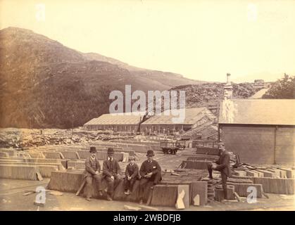 Penrhyn Slate Quarry 1890 Foto Stock