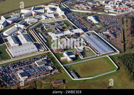 Vista aerea di HMP Oakwood Foto Stock