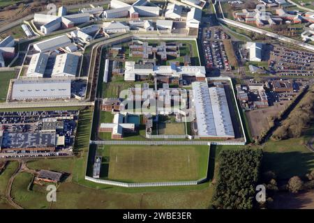 Vista aerea di HMP Oakwood Foto Stock