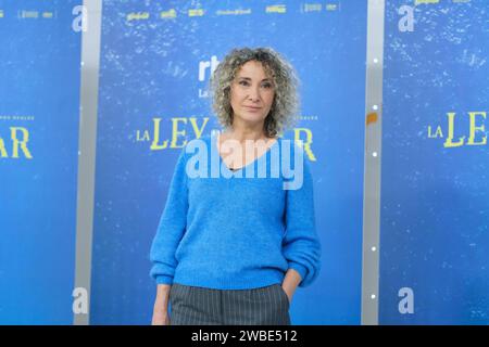 Sonia Almarcha partecipa al photocall di Madrid per "la Ley del Mar" a Torrespaña il 10 gennaio 2024 a Madrid, in Spagna. Foto Stock