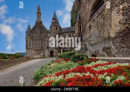 Ex castello imperiale, ingresso, Cochem, Renania Palatinato, Germania Foto Stock