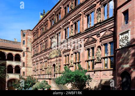 Castello di Heidelberg, ala Friedrich, Museo della Farmacia della Germania, Heidelberg, Baden Wurttemberg, Germania Foto Stock