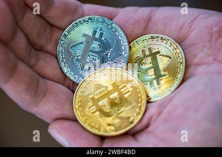 Bitcoin ETF caos memorizzato su Blockchain, Foto Stock