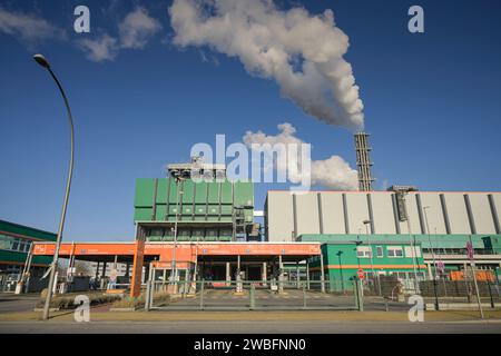 Müllheizkraftwerk der BSR, Freiheit, Ruhleben, Spandau, Berlino, Deutschland *** BSR Waste-to-Energy Plant, Freiheit, Ruhleben, Spandau, Berlino, Germania Foto Stock