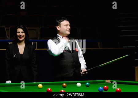 Jimmy White, giocatore professionista di snooker Foto Stock