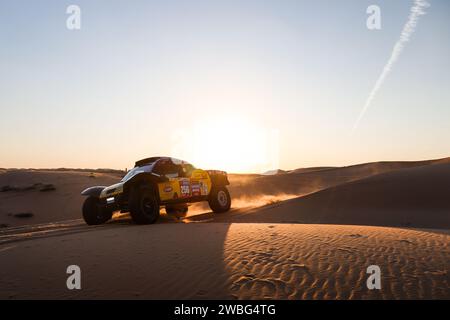 Subaytah, Arabia Saudita, 10/01/2024, 256 SUN Xiangyan (chn), TIAN Yu (chn), Hanwei Motorsport Team, SMG HW2023, FIA Ultimate, azione durante la quinta fase della Dakar 2024 del 10 gennaio 2024 tra al-Hofuf e Subaytah, Arabia Saudita Foto Stock