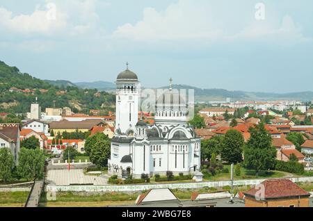 Chiesa della Santissima Trinità (Biserica Sfanta Treime), strada andrei Saguna, Sighisoara, Contea di Mures, Transilvania, Romania Foto Stock