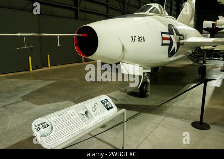 Convair XF-92A. Museo nazionale dell'aeronautica degli Stati Uniti, Dayton, Ohio, USA. Foto Stock