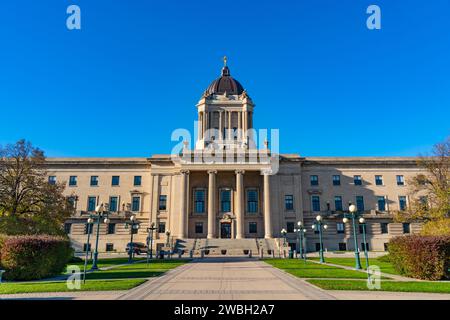 Manitoba legislative Building a Winnipeg, Canada Foto Stock